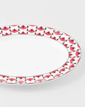 Plato pequeño de porcelana – Vienna Red