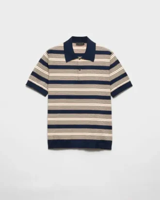 Polo de algodón a rayas