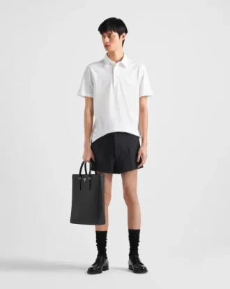 Polo de algodón de manga corta