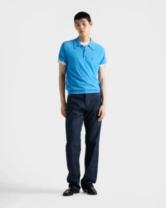 Polo de algodón de manga corta