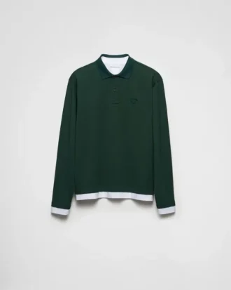 Polo de algodón de manga larga