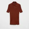 Polo de algodón de punto elástico Polo de algodón de punto elástico