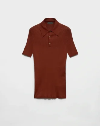 Polo de algodón de punto elástico