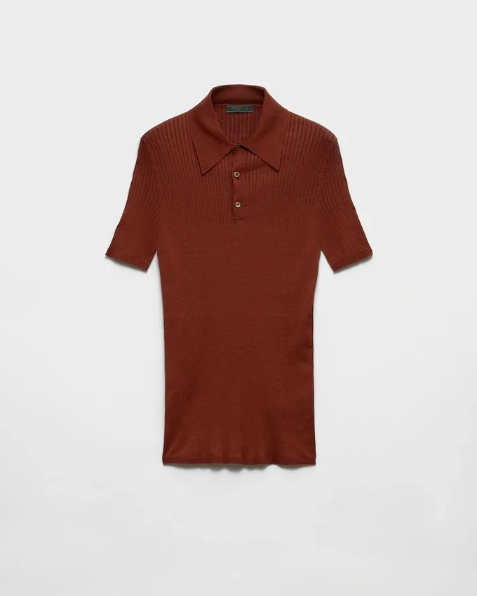Polo de algodón de punto elástico Polo de algodón de punto elástico