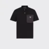 Polo de algodón elástico con detalles de Re-Nylon Polo de algodón elástico con detalles de Re-Nylon
