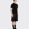 Polo de algodón elástico con detalles de Re-Nylon Polo de algodón elástico con detalles de Re-Nylon
