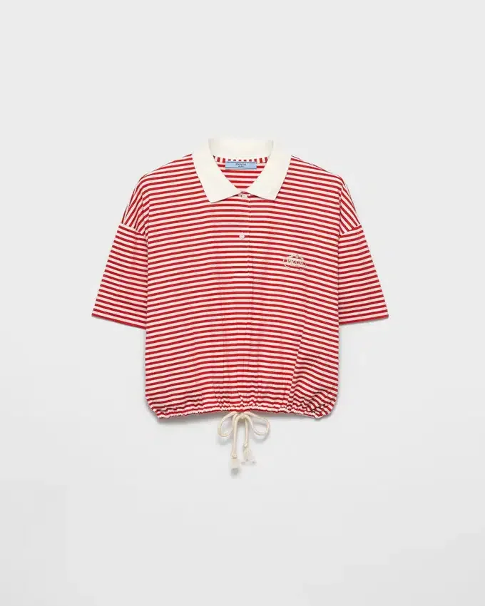 Polo de jersey a rayas Polo de jersey a rayas
