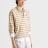 Polo de piqué de algodón a rayas