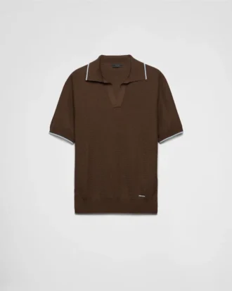 Polo de seda y algodón
