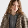 Poncho reversible de lana y cachemira Poncho reversible de lana y cachemira