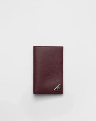 Portapasaportes de piel Saffiano Portapasaportes de piel Saffiano