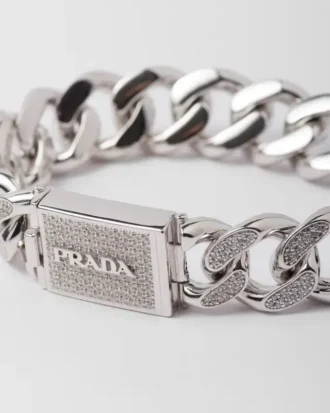 Pulsera con logotipo de cristal