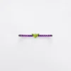 Pulsera Couleur Vivante – Oro blanco con peridoto y amatista Pulsera Couleur Vivante – Oro blanco con peridoto y amatista