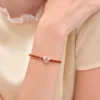 Pulsera Couleur Vivante – Oro rosa con morganita y citrino