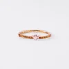 Pulsera Couleur Vivante – Oro rosa con morganita y citrino