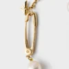 Pulsera de metal con perlas Pulsera de metal con perlas