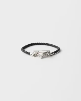 Pulsera de piel napa trenzada Pulsera de piel napa trenzada