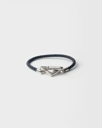 Pulsera de piel napa trenzada