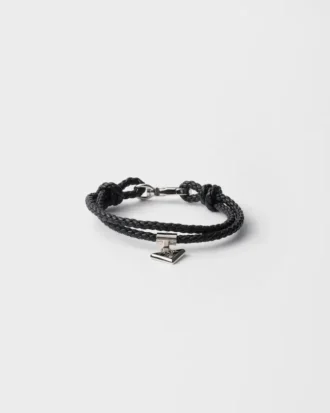 Pulsera de piel napa trenzada Pulsera de piel napa trenzada
