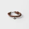Pulsera de piel napa trenzada Pulsera de piel napa trenzada