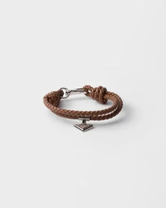 Pulsera de piel napa trenzada Pulsera de piel napa trenzada