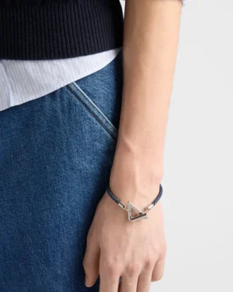 Pulsera de piel napa trenzada
