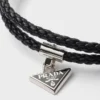 Pulsera de piel napa trenzada Pulsera de piel napa trenzada