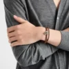 Pulsera de piel napa trenzada Pulsera de piel napa trenzada