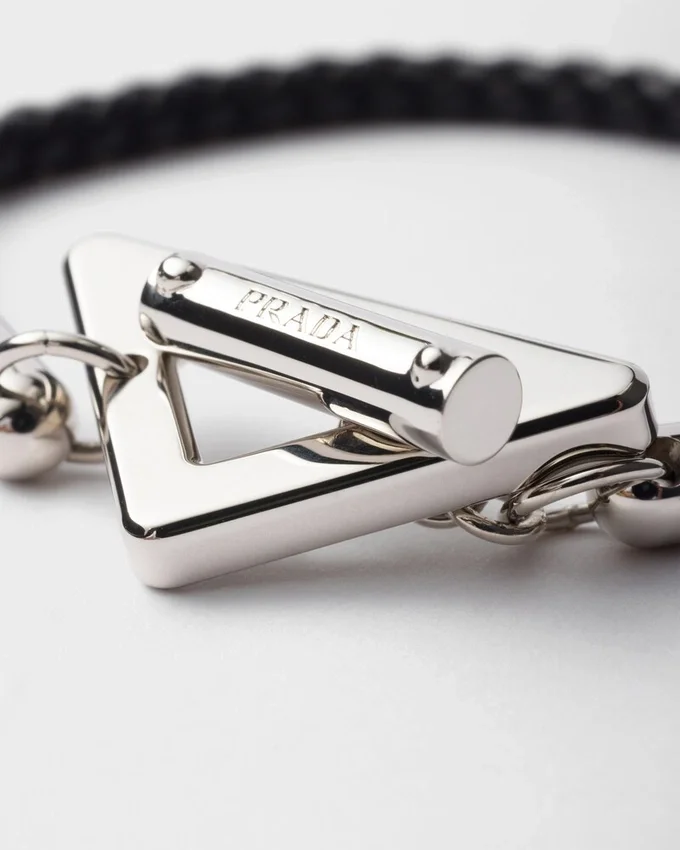 Pulsera de piel napa trenzada Pulsera de piel napa trenzada