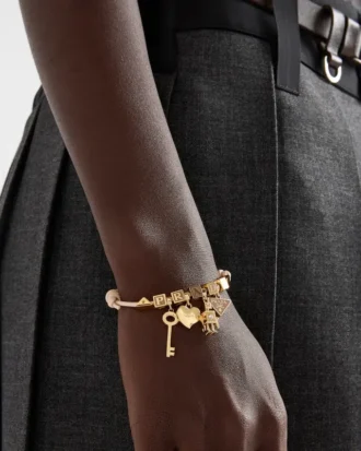 Pulsera de piel napa y metal