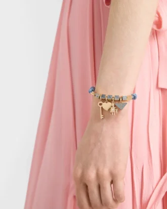 Pulsera de piel napa y metal