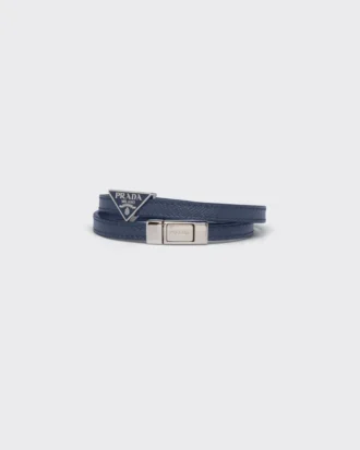 Pulsera de piel Saffiano Pulsera de piel Saffiano