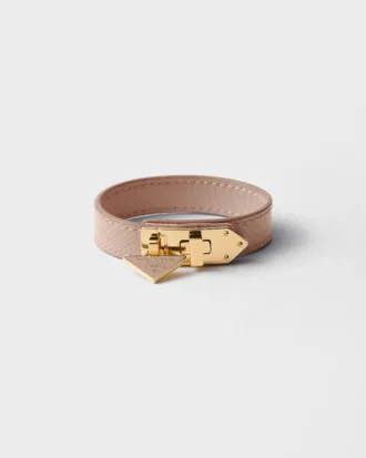 Pulsera de piel Saffiano