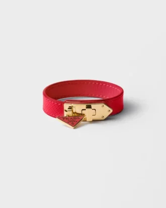 Pulsera de piel Saffiano