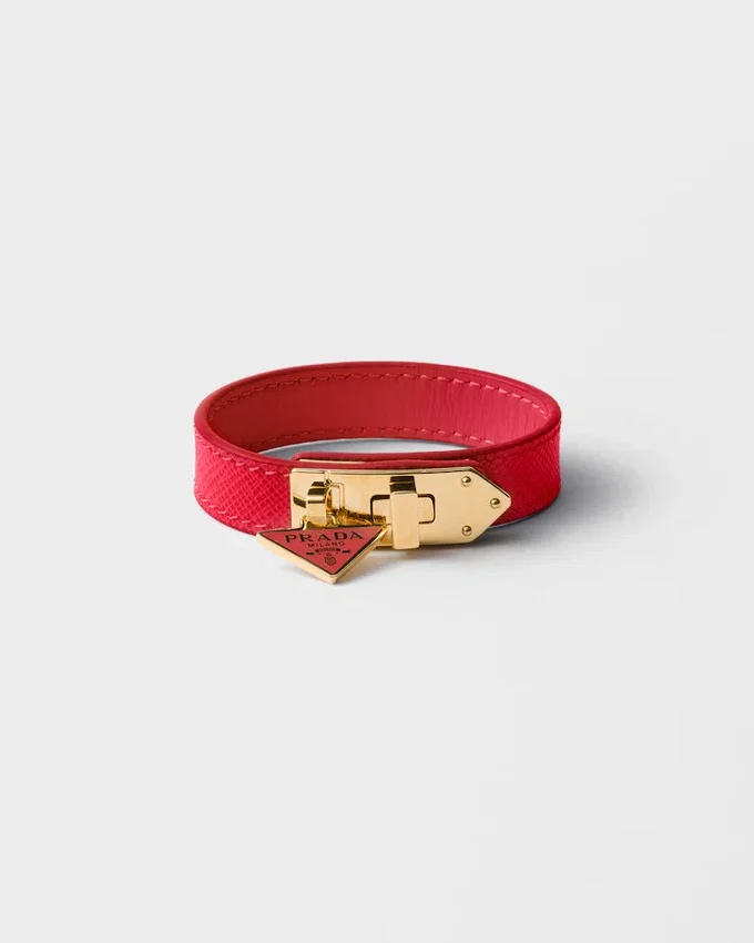 Pulsera de piel Saffiano Pulsera de piel Saffiano