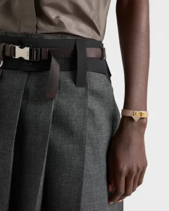 Pulsera de piel Saffiano