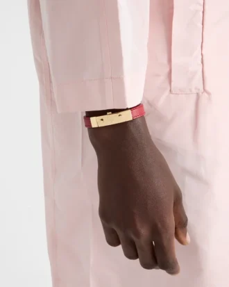 Pulsera de piel Saffiano Pulsera de piel Saffiano