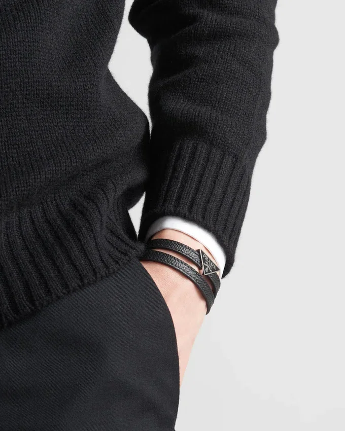 Pulsera de piel Saffiano Pulsera de piel Saffiano