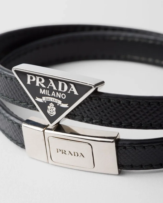 Pulsera de piel Saffiano Pulsera de piel Saffiano