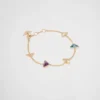 Pulsera Eternal Gold Chain en oro amarillo y piedras semipreciosas