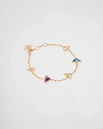 Pulsera Eternal Gold Chain en oro amarillo y piedras semipreciosas