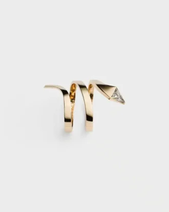 Pulsera Eternal Gold Snake en oro amarillo y diamantes cultivados en laboratorio