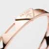 Pulsera rígida con aberturas Eternal Gold en oro rosa