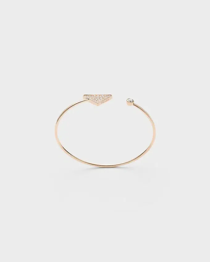 Pulsera rígida Eternal Gold en oro amarillo con diamantes Pulsera rígida Eternal Gold en oro amarillo con diamantes