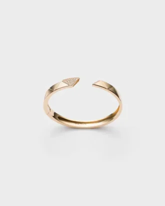 Pulsera rígida Eternal Gold en oro amarillo con diamantes Pulsera rígida Eternal Gold en oro amarillo con diamantes