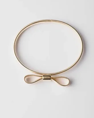 Pulsera tipo esclava Eternal Gold Bow – Oro amarillo