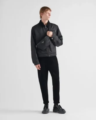 Riñonera de Re-Nylon y piel Saffiano