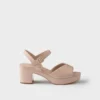 Sandalias acolchadas de piel napa Sandalias acolchadas de piel napa