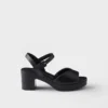 Sandalias acolchadas de piel napa Sandalias acolchadas de piel napa