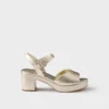 Sandalias acolchadas de piel napa Sandalias acolchadas de piel napa